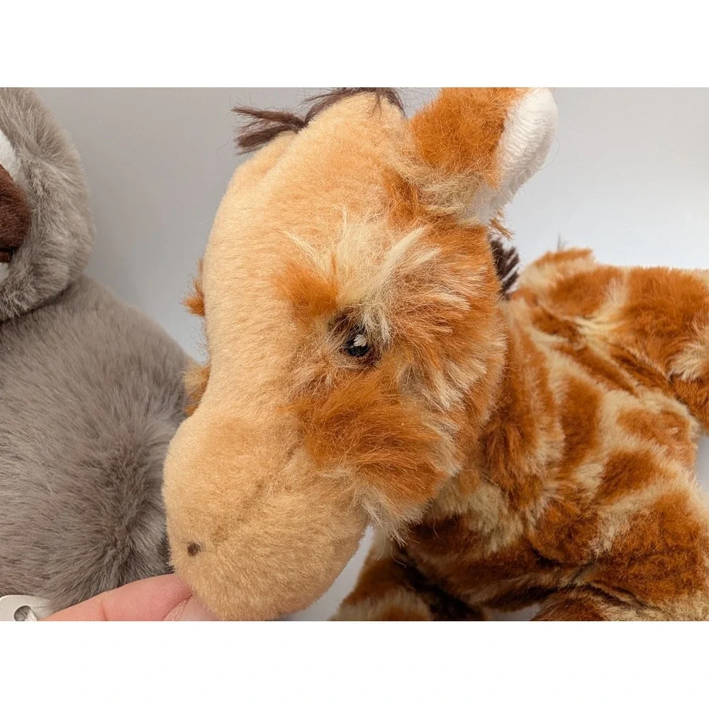 Wild Republic Plush Lot Elephant Sloth Giraffe Safari Lot of 3 Stuffed Animal